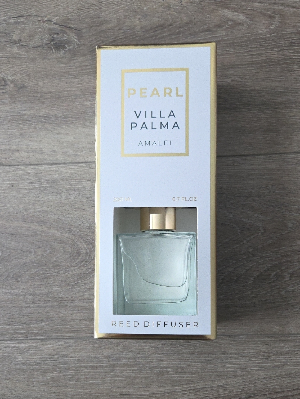 Pearl Villa Palma Amalfi Reed Diffuser – White & Gold